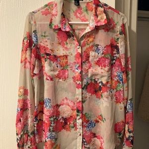 Forever 21 Floral Blouse 🌺🌸🌼